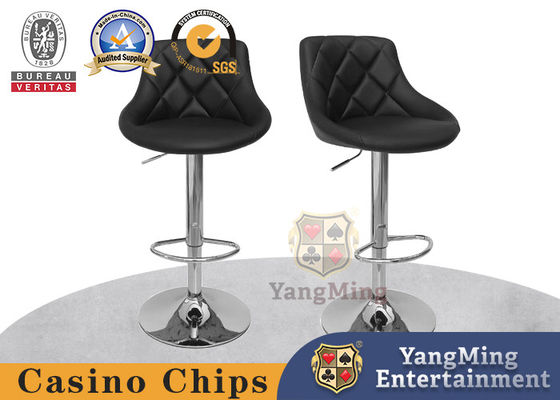 satın al Siyah Deri Döner Çelik Şasi Casino Poker Bayi Koltukları Rahat Çevrimiçi üretim