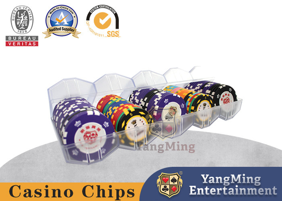 satın al Tamamen Mat Özelleştirilmiş 100 Parça 45mm Yuvarlak Casino Chip Tepsisi Çevrimiçi üretim
