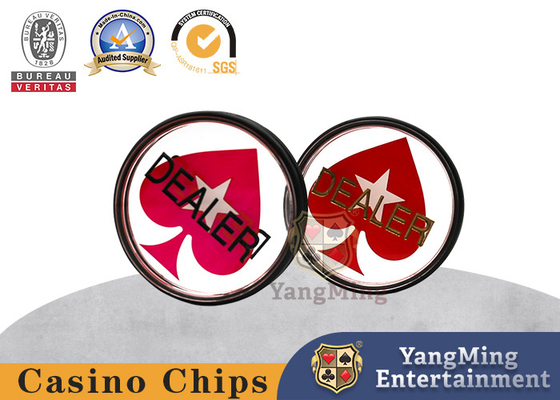 satın al 3 İnç Casino Sınıfı Poker Özel Bayi Düğmesi Çift Taraflı Çevrimiçi üretim