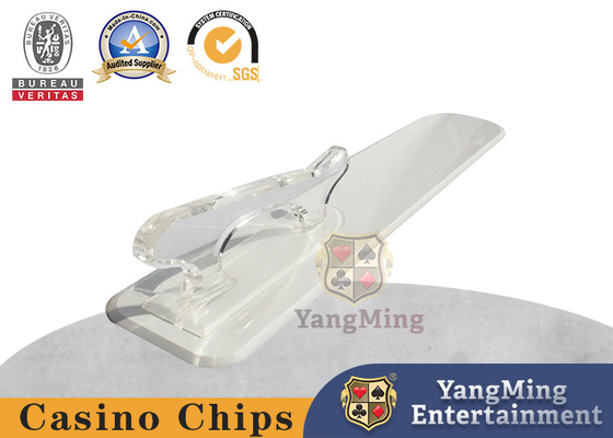 satın al Özel Bakara Masa Üstü Poker Kart Dispenseri Beyaz Akrilik 215mm Uzunluk Sapı Çevrimiçi üretim