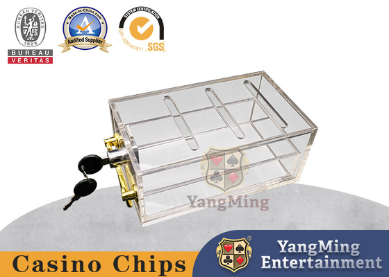 satın al Tamamen Şeffaf 8 Çift 90mm Solitaire Taşınabilir Casino Poker Kart Kutusu Kilitli Çevrimiçi üretim