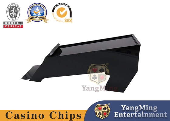 Yüksek kaliteli Akrilik Siyah Standart Poker Kart Dağıtıcı Ayakkabısı Texas Black Jack Kumar Masa Oyunu
