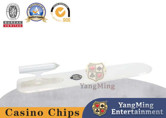 Süt Beyaz Akrilik Hediye Kutusu Casino Poker Masa Oyunu Solitaire Hediye Taşı Özel Logo