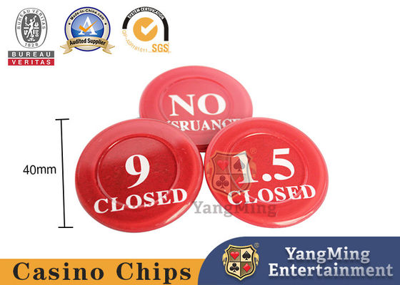 Acrylic Niu Niu Poker Table Positioning Code Chips For Casino Game
