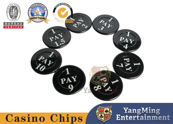 Acrylic Niu Niu Poker Table Positioning Code Chips For Casino Game
