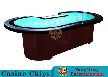 Baccarat Standart Fod Poker Masası 9 Oyunculu 80 Inç Baccarat Poker Masası Isı Sublimasyonu Özel Baskı