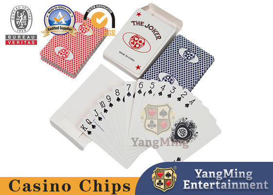 Original 310g blackcore paper Casino Playing Cards Red And Blue With Black Hearts