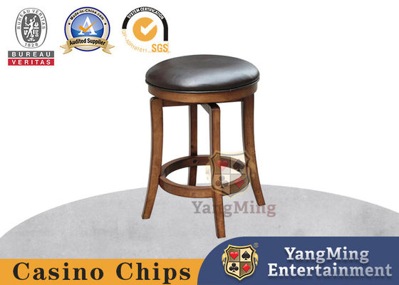 Özel İthalatlı Katı Ahşap Döner Yemek Bar Sandalyesi Casino Poker Club Yüksek Sandalye