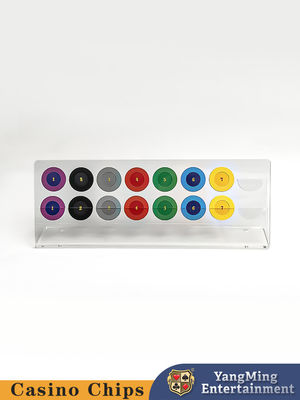 500g Casino Oyun Aksesuarları Rulet Masası 40mm Akrilik Poker Chips Plaka Paraları Ekran