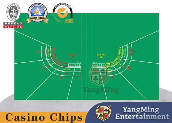 Fine Fluff 7 Kişilik Bakara Katlanır Suya Dayanıklı Poker Casino Masa Düzeni Kapakları