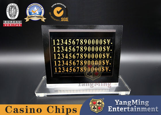 Özel Tarzlı Blackjack LED Elektronik Masa Sınırı Casino Masa Bahis Sınırı İşaret Kartı