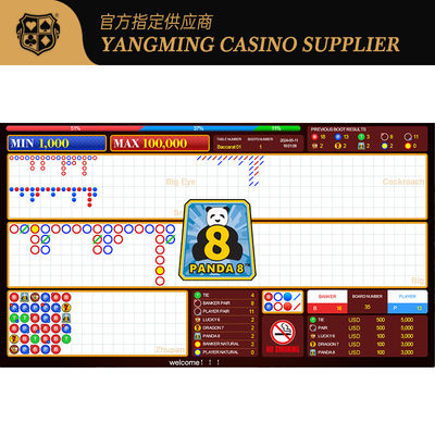 Baccarat Yazılım Sistemi ile Birleştirilmiş 3'te 1 Oyun Poker Masa Oyunu Canlı Tek başına Durma Dew Tek Sistem Yazılım