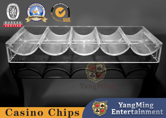 Çevre Dostu Organik Malzeme ile Texas Poker Masa Chip Case Geleneksel Plastik Chip Tepsi
