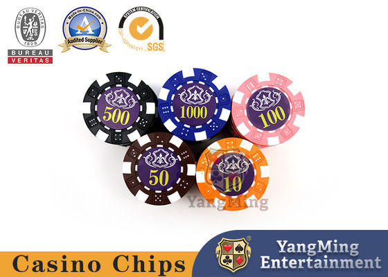 UV koruması olan ABS Plastik Dice Poker Chips Casino Masa Oyunu Poker Chip Set