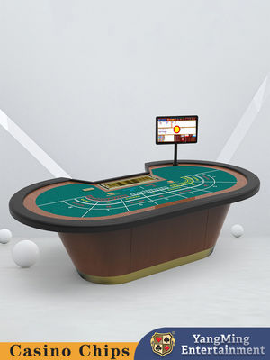 Hot Sale 8 kişilik Klasik Poker Masası Baccarat Casino Eğlence Oyunu Poker Masası