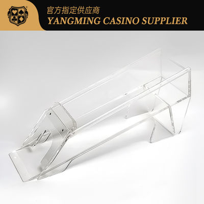 Spot Tedarik 8 Deck Şeffaf Akrilik Satıcı Ayakkabısı Casino Baccarat Casual Game Poker Satıcı Ayakkabısı