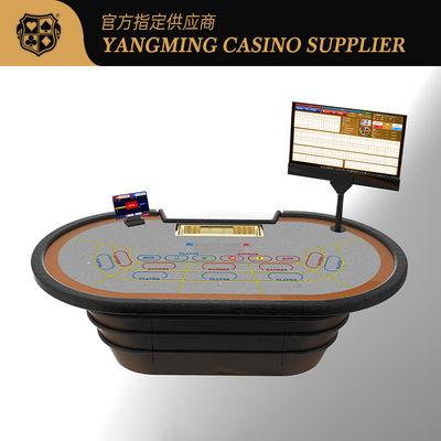 Özel Çip Sensörü Poker Masası Casino Baccarat Rastgele Eğlence Poker Oyun Masası