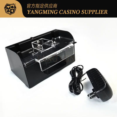 Otomatik 2 Deck Poker Metal Karıştırma Makinesi Bakara Kumar Eğlence Eğlence Poker Oyun Masası Kart Karıştırıcı