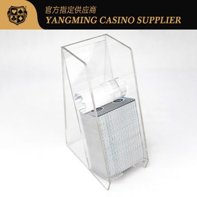 Baccarat Kumar Kulübü Poker Oyunu için Tamamen Şeffaf Akrilik Atma Sahibi