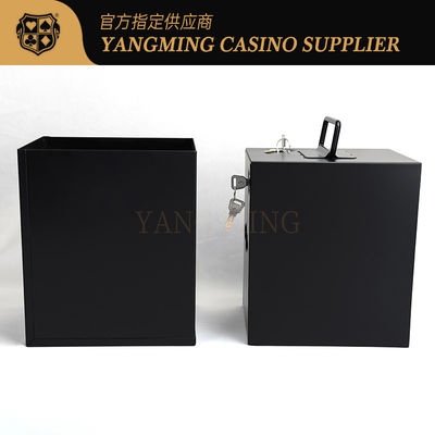 Sıcak Satış Casino İpucu Kutusu Aksesuarları Büyük Demir Metal Para Kutusu Casino Kumar Poker Oyunları için Kilitli