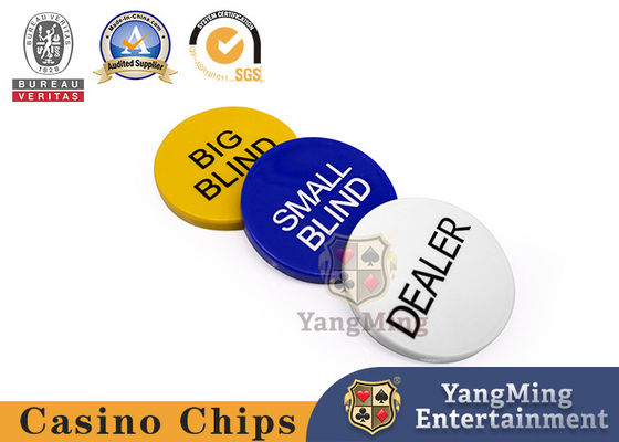 Teksas Kulübü Büyük Küçük Kör Marka Özel Üretici Poker Kart Masası Özel Çevre Melamine Büyük Küçük Kör Üç Parça Set Satıcı Düğmesi