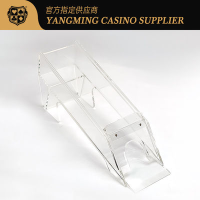 Tamamen şeffaf Kalın özel demir çubuğu 6-8 Güverte Kartlar Karıştırıcı Baccarat Kart Oyuncu Satıcı Ayakkabısı