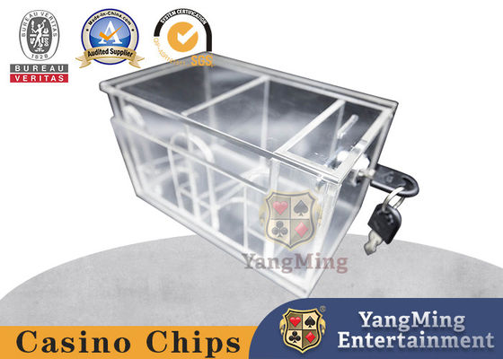 8 Deck Standart Kart Taşıyıcı Kilitli Kilitli Tam Şeffaf Akrilik Fabrika Özel Satıcı Sahibi