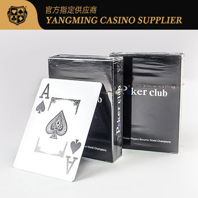 Texas Poker 100% Su Geçirmez Plastik Oyun Kartları Lüks Otel Yarışması Büyük Baskı