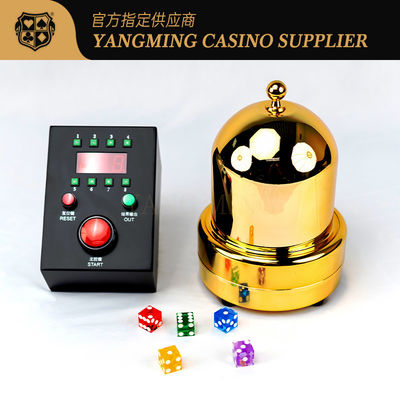 Saydam Kapak Casino Oyun Aksesuarları Otomatik Yapay Poker Masa Elektronik Zar Fincan