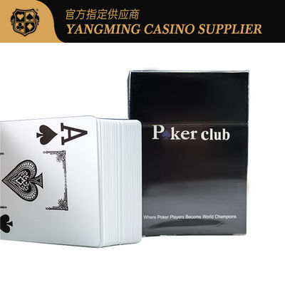 %100 PVC Su geçirmez Texas Hold'em Poker Kartları 88*63mm Deck Kırmızı Mavi Renk Kumar Plastik Kartlar
