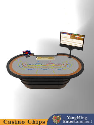Lüks Yükseltilmiş Akıllı Çip İndüksiyon Poker Masası Oyuncu Masa Örtüsü Tasarımı Özelleştirilebilir