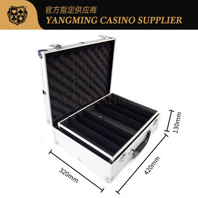 Deluxe Toptan Alüminyum Kilitleme Çip Kutusu Baccarat Kumar Poker Oyun Masası Çip Kutusu