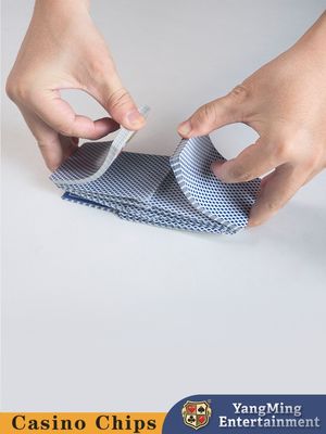 Kırmızı ve Mavi Arı Arkası Deseni 310 Gram Kağıt Pulp Görme ve Kart İşaretleri, Oyun Kartlarını Nemden Korumak İçin Boyaları Kaldırın