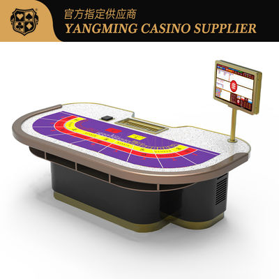Özel LOGO ile 9 Oyunculu Bakara / Poker Hibrid Yüksek Kaliteli Casino Masa Çözümü