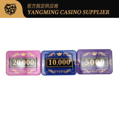 UV İşaretli Akrilik Kristal Serigrafi ile 760 Parça Baccarat Poker Chips Seti