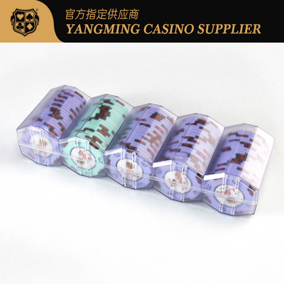 Üreticinin Yeni Özelleştirilmiş Tamamen Mat Özelleştirilmiş 100 Adet 45mm Yuvarlak Casino Çip Tepsisi