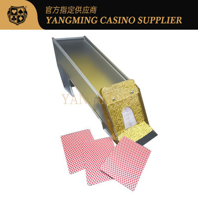 Altın 8 Deck Of Poker Dealer Grinding Baccarat Dragon Tiger Masa Oyunu Casino Oyunu için