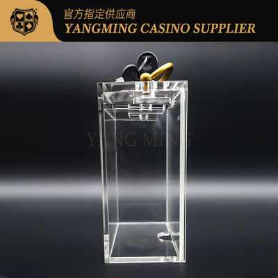 6 Güverte Baccarat Poker Masası Yüksek Şeffaf Akrilik 171 * 100 * 80mm