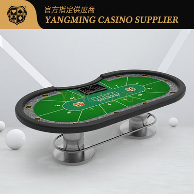 Oval Metal Disk Texas Yanmaz Masa Oyunu Poker Masası BV Sertifikasyonu