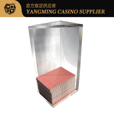 Blackjack için 6 Güverte Akrilik Tam Polonya Casino Atma Tutucu