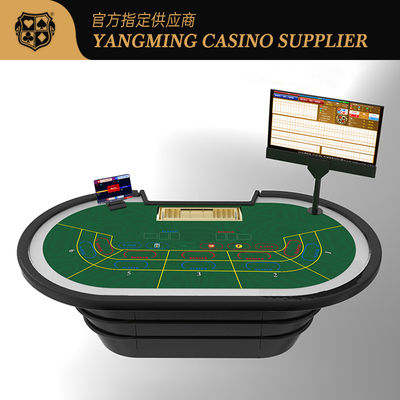 Akıllı Sistemli Özel RFID Casino Fişleri Sınıf 10 Kişilik Elektronik Poker Masası