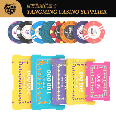 Yüksek Kaliteli Casino Baccarat Keramik Poker Fişleri Özelliklendirmeyi Destekleyebilir