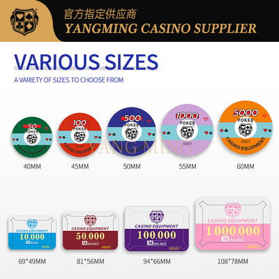 Satılık özel olarak basılmış akrilik casino poker fişleri
