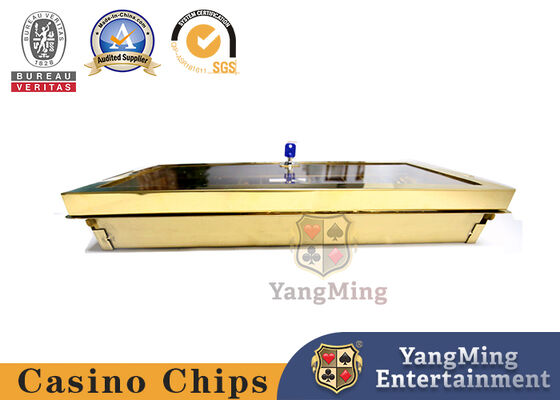 Kumar Poker Cips Kutusu Anti-Sahte Cips Çift Kilitli Chip Taşıyıcı