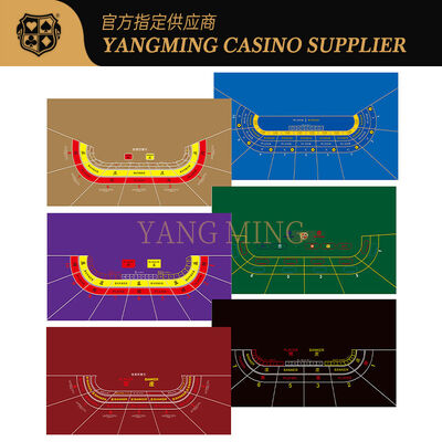 Premium Casino Baccarat Masa Örtüsü - 9 Oyuncu Tasarımı