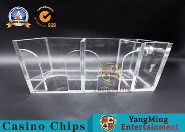 Yüksek Kalite İki Taraflı Kutusu Oyun 8 Deck Akrilik Poker Kilitli Atma Sahibi