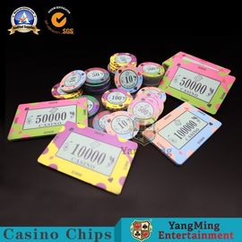 Texas Poker Clay Seramik Cips Özelleştirilebilir Tasarım Desen Poker Masası Oyun Cipsleri
