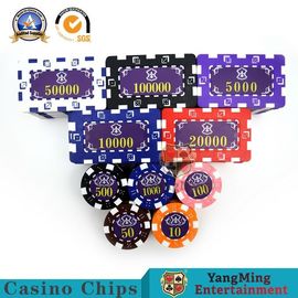 760 adet 14g ABS Demir çekirdek Özel Amerikan Plastik Casino Poker Chip Set Mürekkep Serigraf Bronzlaştırıcı
