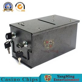Kumar Masası Özel Casino Mini Metal Demir Nakit Depolama Kutusu Kaliteli Güvenlik Nakit Taşıyıcı