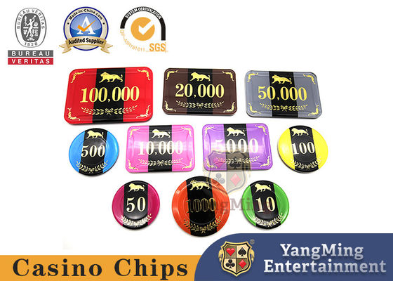 Three Layer Acrylic Anti Counterfeiting RFID Casino Chips